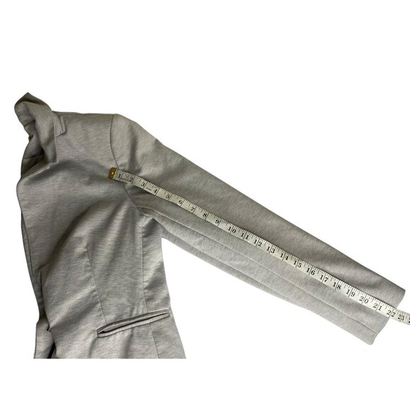 Dalia Collection XS Womens Light Gray Blazer Jacket With Button Closure - Picture 5 of 7